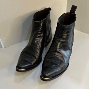Vintage Guess by Georges Marciano Ankle Boots Black Leather Size 5 1/2B